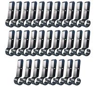 Katnetoly Clip per Elmetto per Lampada Frontale, Clip per Elmetto Protettivo, Accessorio per Elmetto Protettivo, Gancio di Montaggio Facile per, Cinturino per Cappuccio 100 Pezzi