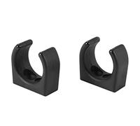 Katnetoly Clip per Gancio per Barca in Nylon da 2 Pezzi per Dimensioni 1-1/4 Pollici di Diametro per Set Accessori UV per Yacht, Nero
