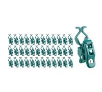 Katnetoly Clip per Luci da Esterno C7 C9, Confezione da 50 Clip A Molla Universali per Luci di Natale, Adatte Ai Tetti, Compatibili con Prese E12 E17