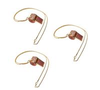 Katnetoly Collana in Stile Rosa Rosso, Squisito Fischietto 'Arbitro Tempestato di Diamanti, Fischietto con Strass, Fischietto in Metallo