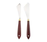Katnetoly Coltello per Raschietto per Pittura 2 Pezzi Coltello per Raschietto per Pittura nel Acciaio Raschietto per Pittura Spatola per Strumento per Pittura Artistica