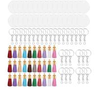 Katnetoly con Cerchio nel Acrilico Trasparente Kit Trasparente 120 Pezzi per Progetto nel Vinile, Inclusi Dischi nel Acrilico, Nappe,