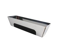 Katnetoly Con Cuscinetto, Vassoio per Fango In Acciaio Inossidabile, Impermeabile, Liscio, Resistente, Antiscivolo, per Cartongesso, Vassoio per Fango, per Intonaco, 10 Pollici