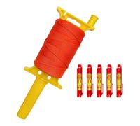 Katnetoly con Manico, 18 In Nylon da Costruzione Intrecciato da 540 Piedi con 5 Livelli Integrati per Lavori Fai-Da-Te e Giardinaggio