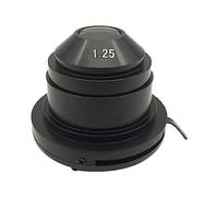 Katnetoly Condensatore di Microscopio Abbe da 1 Pezzo (NA1.25) Raccordi Ottici con Diaframma Variabile Adatto per Luce Convergente In Campo