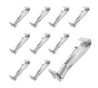 Katnetoly Confezione da 10 Ganci per Grondaie da 5 Pollici, con Vite Preinserita, Staffe per Grondaie In Alluminio per Riparare Grondaie Cadenti