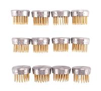 Katnetoly Confezione da 12 Composizioni Floreali Forniture Kenzans Spille per Arrangiatori di Fiori Rotondi con Mini Floreali, Porta Spille per Fiori da 0,9 Pollici