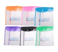 Katnetoly Confezione da 12 Portafogli in Plastica con Tasche Perforate A4 - Cartelle per Buste Tascabili Espandibili A 11 Fori