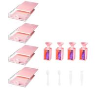 Katnetoly Confezione da 12 Vassoi Impilabili per Pittura A Diamante Trabricks con Coperchi, Kit per Pittura A Diamante per Adulti per Lavori Artistici DIY C