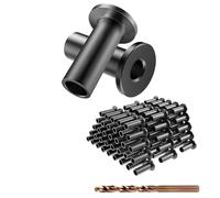 Katnetoly Confezione da 120 Manicotti Protettivi In Acciaio Inossidabile Nero per Ringhiera per Cavi da Ponte da 1/8 di Pollice, per In Legno/Composito