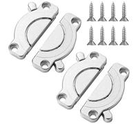 Katnetoly Confezione da 2 Connettori per Piano Tavolo, Connettori per Piano Tavolo, Connettori per In Legno Rotanti per Scrivania da Ufficio/Tavolo da Pranzo