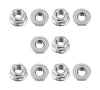 Katnetoly Confezione da 30 di Ricambio M8 Flangiati Esagonali Esagonali con Flangia Seghettata, per Meccanismo Domestico Fai-Da-Te M8-1,25 mm