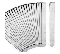 Katnetoly Confezione da 40 Clip da Cucito Clip per Orlatura In Acciaio Inossidabile Strumento per Orlare In Metallo con Misure per Appuntare Trapuntatura In Tessuto