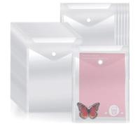 Katnetoly Confezione da 40 Tasche Porta Timbri e Fustelle, Buste Riutilizzabili, Organizer per Impermeabili, Porta Ricevute (18x23 cm)