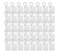 Katnetoly Confezione da 40 Un Sublimazione nel Bianca Un Trasferimento di Un Doppia Faccia nel Bianca MDF Vuoto Un Sublimazione nel Bianca DIY