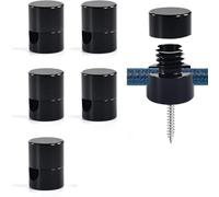 Katnetoly Confezione da 6 Ganci per Lampadari In Alluminio per Sospensione A Soffitto, Ganci A Soffitto per Luci A Sospensione Neri