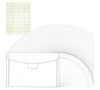 Katnetoly Confezione da 60 Buste In Plastica Trasparente 5x7 per Contanti, Foto, Documenti Cartacei, Conservazione di Carte, Piccolo Contenitore per Risparmiare Denaro