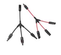 Katnetoly Connettore di Derivazione A Y da 3 A 1 con Solare da 4 mm 2 MMMF/FFFM per Fotovoltaico Solare Connettore per Pannello Solare A Y