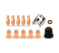 Katnetoly Consumabili per Taglio al Plasma 56576 Punta 56811 Elettrodo 56255 Adatto per Taglierina al Plasma Harbour Freight Titanium 45A 13 Pezzi