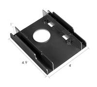 Katnetoly Convertitore di Staffa di Montaggio Adattatore per Alloggiamento Disco Rigido SSD/HDD da 3,5 Pollici A 2,5 Pollici, Doppio Alloggiamento