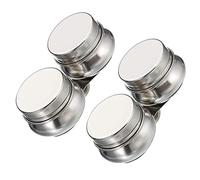 Katnetoly Coppe per da 2 Pezzi Tazze per per Pittura con Coperchio e Clip Doppio Mestolo In Acciaio Inossidabile per Pittura A Olio