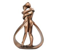 Katnetoly Coppie Affettuose Abbracciano Il Bacio Coppia Romantica Arte Danzante Scultura, Statua di Anniversario di Matrimonio Ornamento Astratto