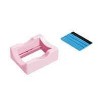 Katnetoly Culla Piccola per Tazza nel Silicone per Lavori Artigianali, Portabicchiere con Fessura Incorporata e Raschietto per Decalcomanie con Bordo nel Feltro