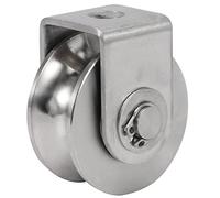 Katnetoly Cuscinetti Ruota un Rulli da 2 Pollici Ruote Puleggia un U Ruota Staccabile Resistente Scanalata per Movimentazione e Movimentazione Materiali