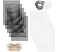 Katnetoly da 10 Pacchetti Fai-da-Te per Occhi in PVC Net, Maglia di Plastica per Pellicce Abiti Adatti agli Oggetti di Pelliccia di Cosplay