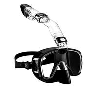 Katnetoly da Snorkeling Set Subacquea Pieghevole con e Supporto per Fotocamera, Attrezzatura da Snorkeling Professionale Antiappannamento-Nero