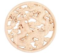 Katnetoly Decalcomania scolpita in Legno Intagliato ad Angolo Porta mobili Porta in Legno Decorazione Decorativa in Legno Decor