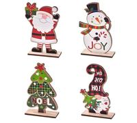 Katnetoly Decorazione da Tavolo Natalizia -Santa-Claus Decorazioni Natalizie 4 Stili