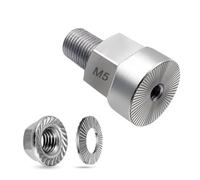 Katnetoly Design Antibloccaggio Adattatore per Bicchiera Adattatore Universale Accoppiatore in Acciaio Inossidabile per Carico, Pet e Rimorchi per Solidi M5