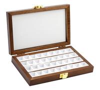 Katnetoly di Colori per Acquerelli In Legno 36 Celle di Colori In Legno Vuota di Colori Portatile In Legno