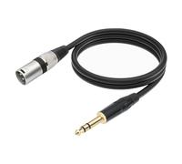 Katnetoly di Interconnessione Segnale Bilanciato da 1/4 di Pollice A XLR da 6,35 mm A Patch XLR Bilanciato per Microfono 300 cm