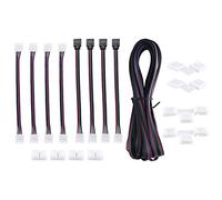 Katnetoly di Prolunga per Striscia LED RGB un 4 Pin 16,4FT (5M), Kit Connettori Strisce LED per Striscia LED RGB Flessibile 5050