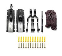 Katnetoly di Sollevamento per Bici da Soffitto per Garage - di Stoccaggio con Puleggia e Ganci per Bici, Supporto Efficiente e Salvaspazio per Biciclette