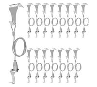 Katnetoly di Sospensione per Guide per Quadri da 16 Pezzi, Ganci per Modanature per Guide per Quadri