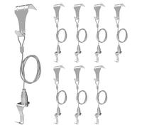 Katnetoly di Sospensione per Guide per Quadri da 8 Pezzi, Ganci per Modanature per Guide per Quadri