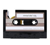 Katnetoly Dispenser Cassette Tape Pen Holder Vaso Matita Pot Stationery Desk Tidy Container Office Cancelleria Fornitore regalo (nero)