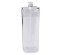 Katnetoly Dispenser Tondo nel Cotone con Contenitore per il Trucco Del Viso con Coperchio nel Cotone Acrilico Trasparente con Coperchio