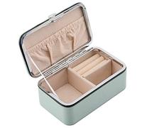 Katnetoly Display Organizzatore di Gioielli Scatole Portagioie da Viaggio Portagioie Portatile Griglie nel Pelle PU Scatola per Orecchini