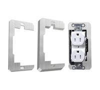 Katnetoly Distanziatori per Piastre A Muro, 5 Pezzi Distanziatori per Prese, Livellatori, Piastre di Livellamento per Dispositivi A Filo In Metallo per Riparazione e Fissaggio