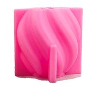 Katnetoly DIY Pilastro Candela Stampi Twirl Twist Colonna Candela Profumata Stampo nel Silicone Stampo nel Resina Sapone Decorazioni per La Casa (S)