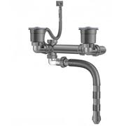 Katnetoly Doppio Kit di Scarico per Bagno Kit di Scarico per Doppio Set di Tubi di Scarico