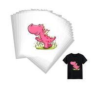 Katnetoly DTF Transfer Film 30 Fogli Bifacciale Trasparente Pretrattato DTF Film PET Heat Transfer Pape A4(8.4 Pollice X 11.7 Pollice)