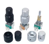 Katnetoly EC11EBB24C03 EC110701N2B Tappi in Lega di Alluminio Manopola Manopola di Regolazione 'Encoder A Doppio ASSE Manopola Speciale