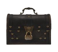 Katnetoly Elegante Contenitore Pirata nel Legno per Gioielli Scatola Portaoggetti Cassa del Vintage per Organizzatore nel Legno Grande