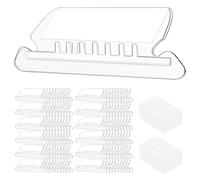 Katnetoly Elenchi per Cartelle Sospese, 100 Pezzi Etichette per Cartelle Sospese Etichette per Cartelle Sospese, Etichette per Cartelle Sospese In Plastica