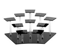 Katnetoly Espositore in Acrilico A 10 Livelli, Espositore per Espositore in Acrilico, Portaprofumo, Espositore per Espositori, Supporti Multilivello, Installazione Facile